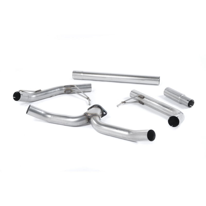 Scarico cat-back Milltek Skoda Octavia 5E vRS 2.0 TDI 184 CV 2013-2020 - non risonato senza silenziatore posteriore - terminali 