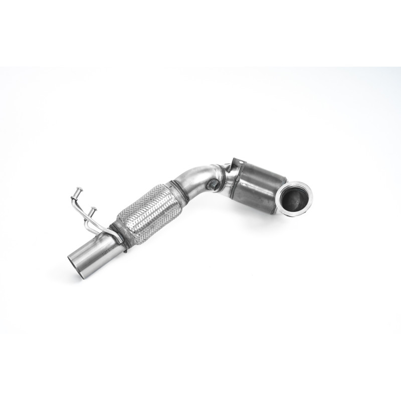 Downpipe Milltek Seat Leon 5F Cupra ST / VW Golf Mk7.5 R - Homologado ECE - Downpipe de gran diámetro y catalizador Hi-Flow 200 