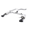 Cat-Back-Anlage Milltek Seat Leon 5F - ohne Vorschalldämpfer - ohne Resonator und mit Endschalldämpfer - Quad-Endrohre GT80 Cera