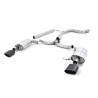 Cat-back Milltek Seat Leon 5F Cupra ST - no primary - non-resonated + rear muffler - Dual Oval Cerakote Black exhaust tips - Wag