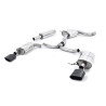 Cat-back Milltek Seat Leon 5F Cupra ST - ECE - con primario - risonante + silenziatore post. - terminali doppi ovali nero Cerako