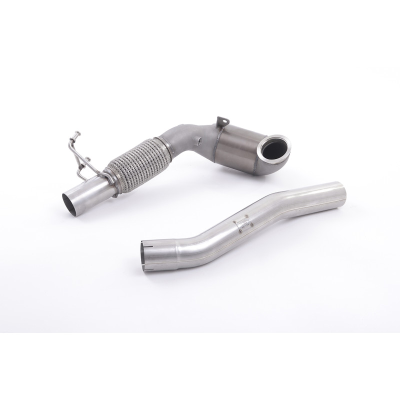 Milltek Downpipe Seat Leon 5F / Skoda Octavia 5E, Octavia NX (Moulded Turbo Outlet) with Race Cat 200 CPSI