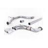 Catback Milltek Seat Leon 5F FR - Sans silencieux primaire et bypass silencieux AR - sorties Twin GT80 Polies - Ø76.2mm