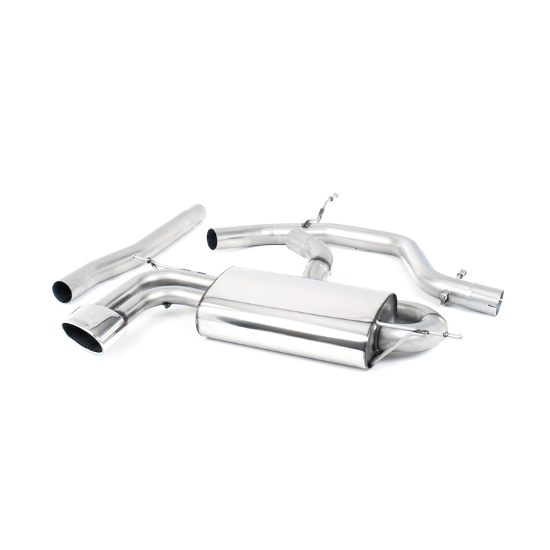 FAP Back Milltek Seat Leon 1P FR 2.0 TDI 170 CV 2005-2013 - sin resonar - colas Twin Ovale pulidas - colas Special Ovale