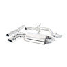 DPF-Back Milltek Seat Leon 1P FR 2.0 TDI 170 PS 2005-2013 - ohne Resonator - Twin-Ovalendrohre poliert - Special-Ovalendrohre