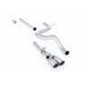 Scarico cat-back Milltek Seat Leon 5F FR 2013-2020: senza silenziatore primario, bypass silenziatore posteriore, uscite Twin GT8