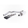 Escape cat-back Milltek Seat Leon 5F FR 2.0 TDI 150 CV 2013-2020 - ECE - con primario + bypass trasero - colas Twin GT80 Cerakot