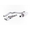 Cat-Back-Anlage Milltek Seat Leon 5F FR 2.0 TDI 150 PS 2013-2020: ECE, mit Vorschalldämpfer und Bypass hinten, Twin GT80 Endrohr