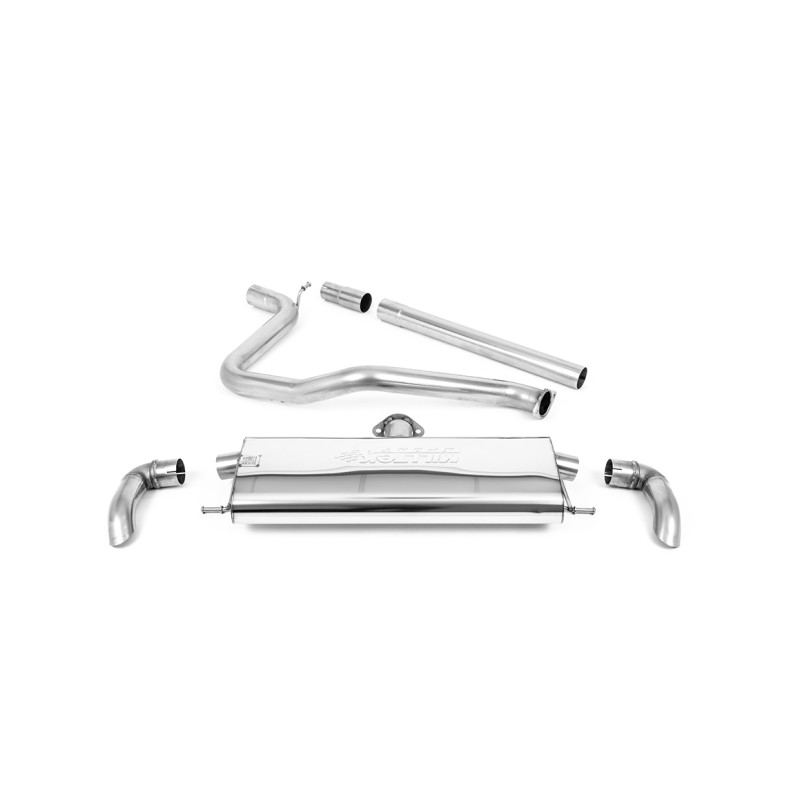 DPF-Back Milltek Seat Leon KL FR 1.5 eTSI 2020-2025 mit DPF - ohne Vorschalldämpfer - Downturn-Endrohre