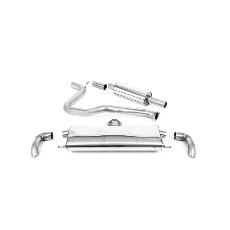 FAP Back Milltek Seat Leon KL FR 1.5 eTSI 2020-2025 avec FAP - Homologué ECE - Avec silencieux primaire - sorties Downturn