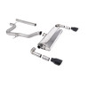 Cat-Back-Anlage Milltek Seat Leon 5F Cupra R 2.0 TSI 310 PS 2018-2020 - ohne Resonator - Dual-Endrohr GT100 Cerakote Schwarz