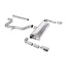 Cat-Back Milltek Seat Leon 5F Cupra R 2.0 TSI 310 hp 2018-2020 - non-resonated - Dual GT100 Polished