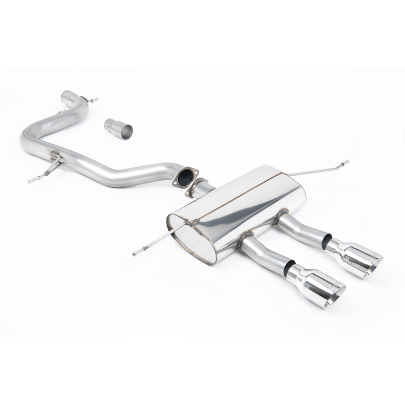 Escape cat-back Milltek Seat Leon 1P Cupra R 2.0 TSI 265CV 2010-2012 - no resonado - salida Dual GT100 pulidas