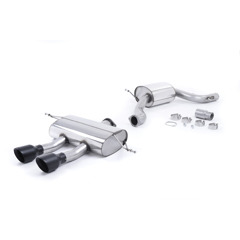 Cat-Back-Anlage Milltek Seat Leon 1P Cupra R 2.0 TSI 265 PS 2010-2012 - ECE-zugelassen - mit Resonator - Dual-GT100-Endrohre Cer
