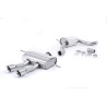 Escape cat-back Milltek Seat Leon 1P Cupra R 2.0 TSI 265 CV 2010-2012 - Homologado ECE - resonado - salida Dual GT100 pulida
