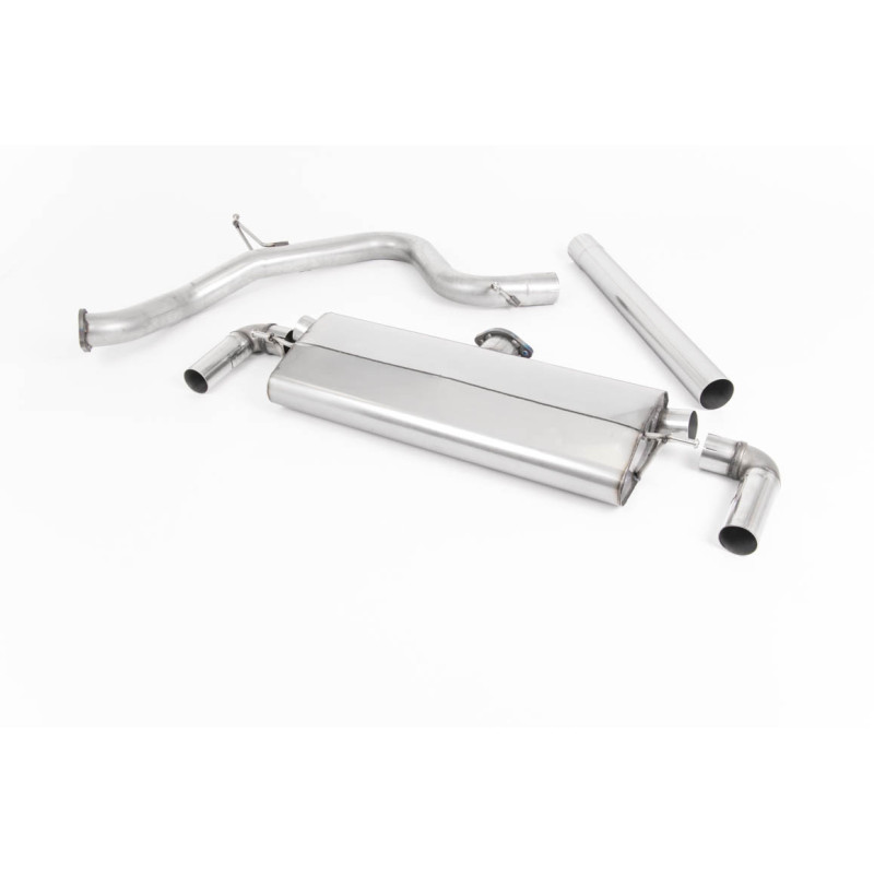 Escape cat-back Milltek Seat Leon 5F Cupra - Sin silenciador primario - no resonado y con silenciador trasero - salidas dobles o