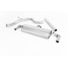 Escape cat-back Milltek Seat Leon 5F - Sin silenciador primario - no resonado y con silenciador trasero - salidas dobles ovalada