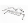 Catback Road+ Milltek Seat Leon 5F - Con silenciador primario - no resonado y con silenciador trasero - salidas Dual Ovales Puli