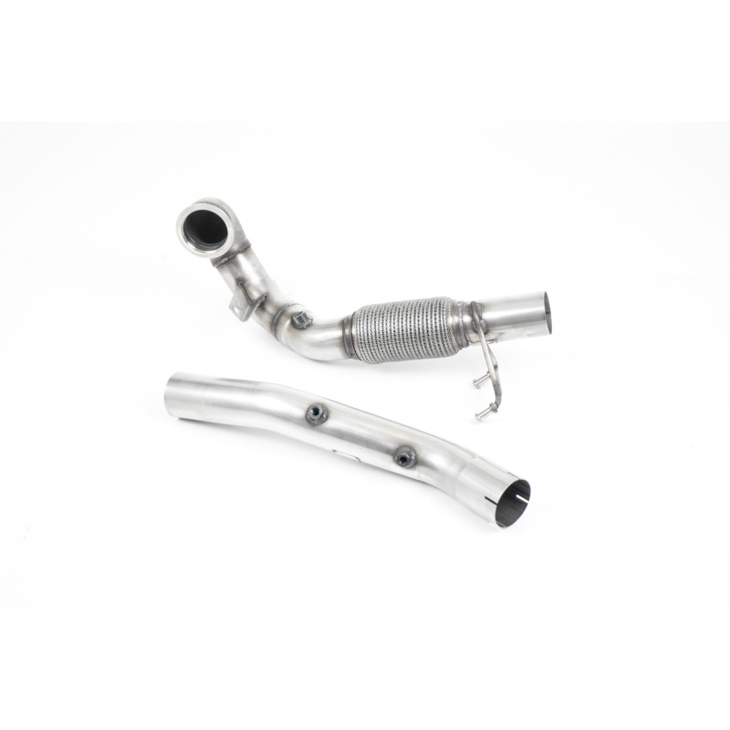 Downpipe Milltek Seat Leon 5F / Skoda Octavia NX / VW Golf Mk7.5 - mit Kat-Ersatzrohr + DPF-Entfernung - für Milltek-Anlage