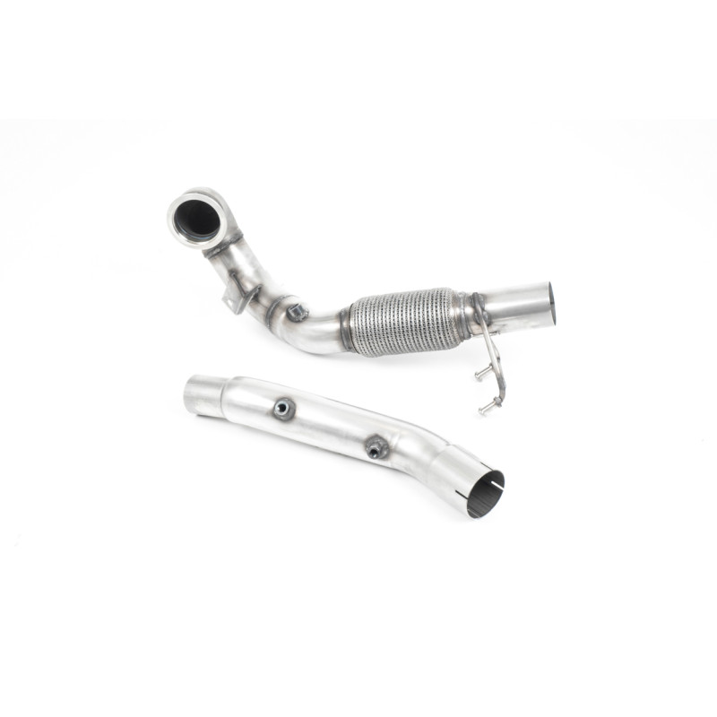 Milltek Turbo Downpipe Seat Leon 5F / Skoda Octavia NX / VW Golf Mk7.5, with Decat + DPF Delete, for OEM Exhaust
