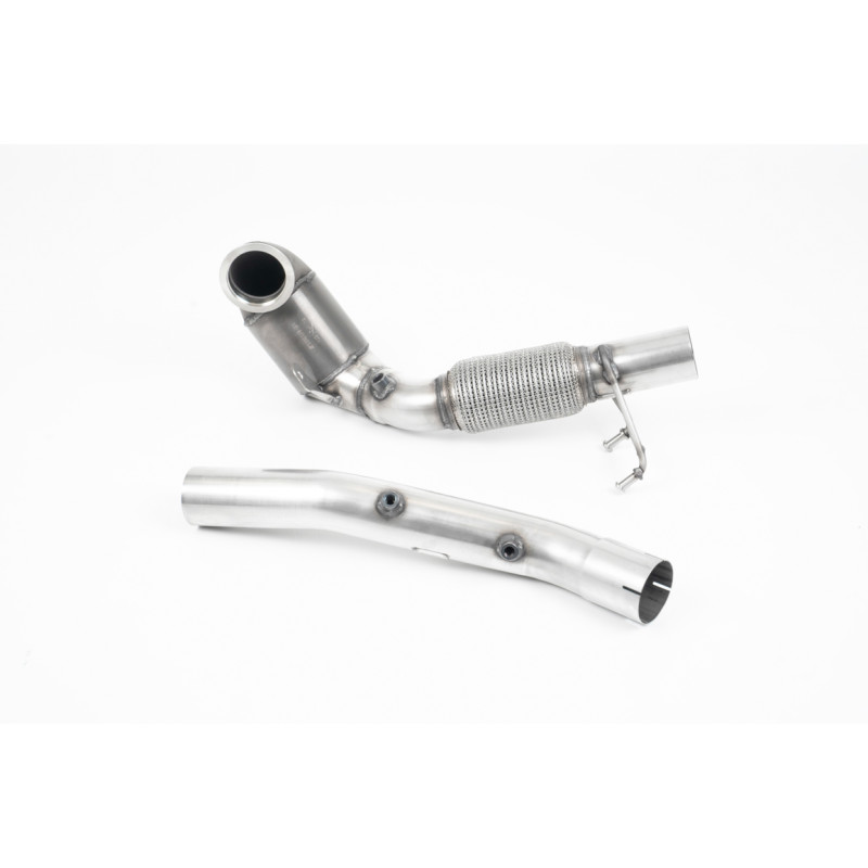 Downpipe Milltek Seat Leon 5F… mit Hi-Flow HJS 200 CPSI Sportkatalysator + DPF-Ersatzrohr, für Milltek-Anlage