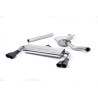 Cat-Back-Anlage Milltek Seat Leon 5F Cupra 2014-2017 - ECE - ohne Vorschalldämpfer - resonatorisch + Endschalldämpfer - Quad GT8