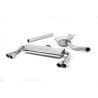 Catback Milltek Seat Leon 5F - Homologué ECE - Sans silencieux primaire - résonné et silencieux AR - sorties Quad GT80 Polies