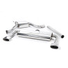 Catback Milltek Seat Leon 5F - Homologué ECE - Sans silencieux primaire - résonné et silencieux AR - sorties Dual Ovales Polies