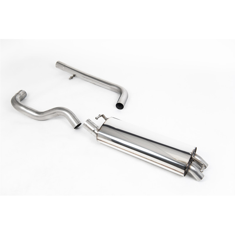 Catback Milltek Seat Leon 1M Cupra 1.9 TDI 2000-2005 / VW Golf Mk4 1.9 TDI 2000-2004 - non résonné - sorties Twin Discrete