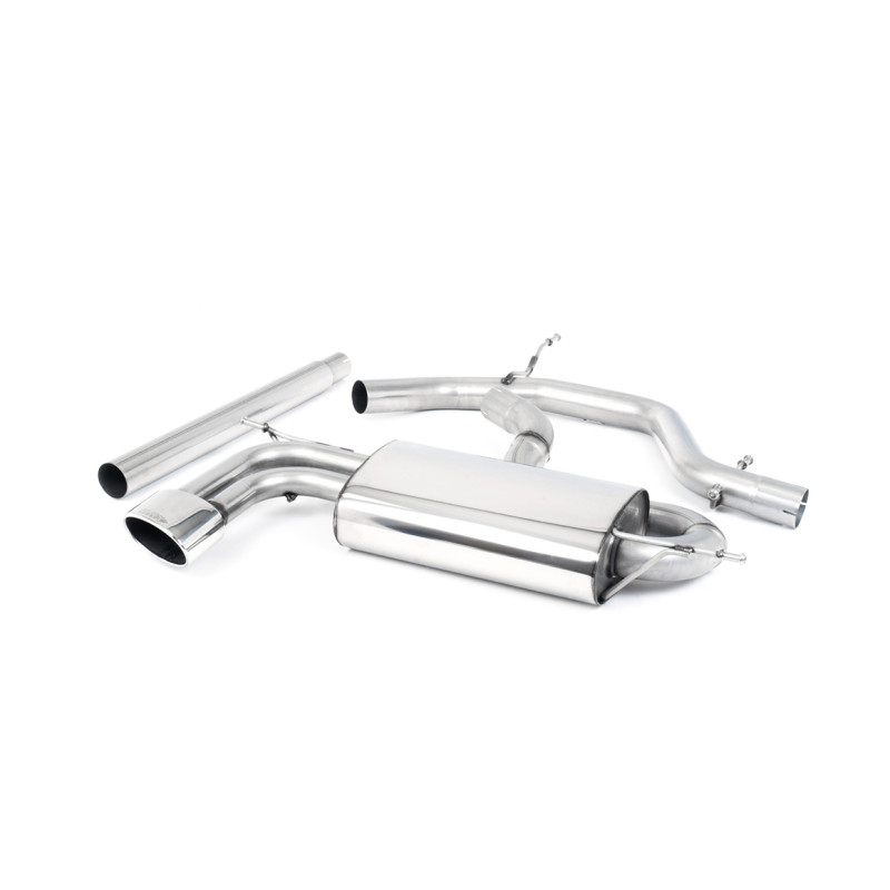 Scarico cat-back Milltek Seat Leon 1P 2.0 TDI 140CV 2005-2012 - non risonante - uscite ovali lucidate