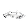 Catback Milltek Seat Leon 1P 2.0 TDI 140ch 2005-2012 - non résonné - sorties Ovale Polies