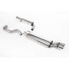 Escape cat-back Milltek Seat Leon 1M Cupra 2000-2005 / VW Golf Mk4 GTI 1998-2004 - resonado - salidas Twin GT80 pulidas