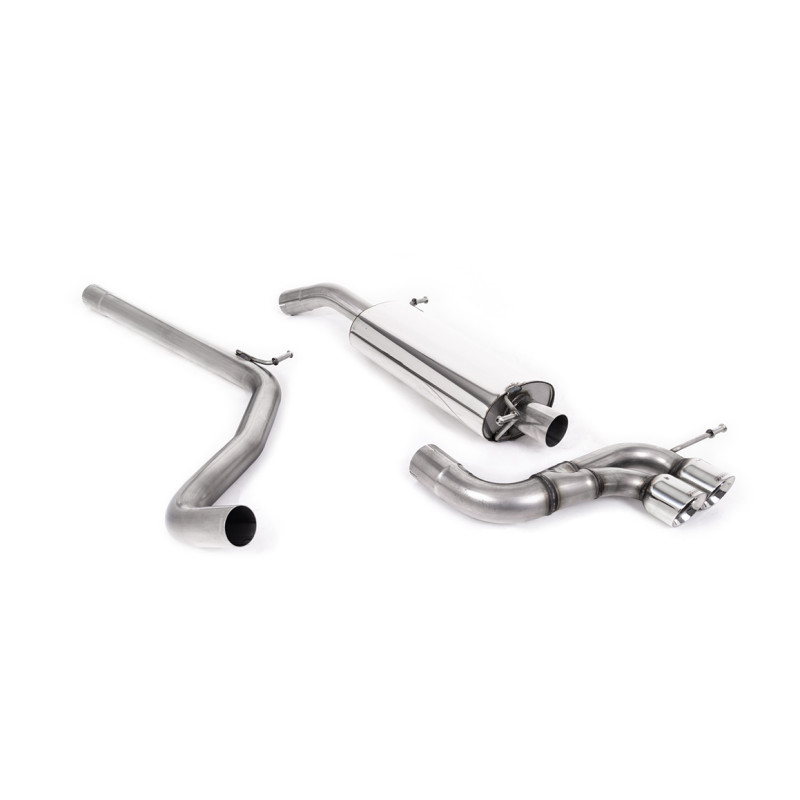 Catback Milltek Seat Ibiza 6J Cupra / Bocanegra 1.4 TSI 180ch 2009-2015 - non résonné - sorties Twin GT80 Polies