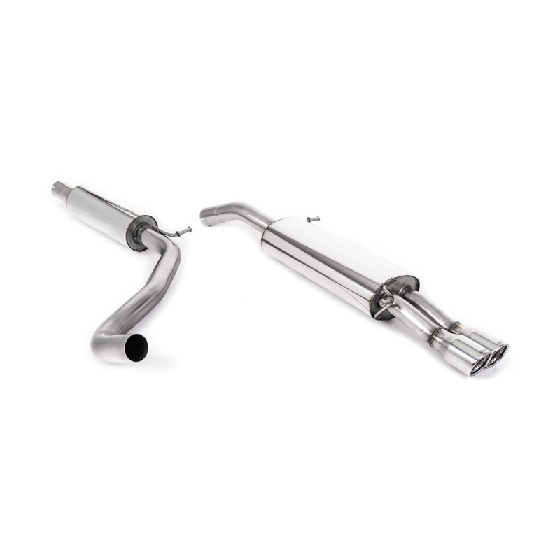 Catback Milltek Seat Ibiza 6L FR 1.9 TDI/1.8 20VT 130-160CV 2003-2008 - risonato - terminali Twin Jet-76 lucidati