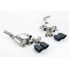 Milltek Rear Muffler Porsche Macan 95B 2.9 V6 2019-2024 - Pair of Rear Mufflers - Quad GT115 Outlets Cerakote Black