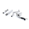 Cat-back exhaust Milltek Renault Megane 3 - ECE street legal - Post-primary catalyst - Mid-pipe with muffler - OEM tips