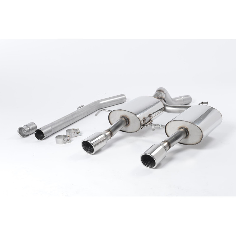 Cat-Back-Anlage Milltek Renault Clio 2 RS 182 2.0 16v 182 PS 2003-2006 - ohne Resonator - Dual Jet-90 Endrohre poliert