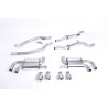 Cat-back Milltek Porsche Cayenne 958 Turbo Ph.1 4.8 V8 2010-2014 - With primary mufflers - Polished GT100 quad outlets