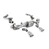 Scarico cat-back Milltek Porsche Boxster 718, Cayman 718 - con tubo sostitutivo DPF - terminali doppi GT115 lucidati - Prima di 
