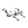 Scarico cat-back Milltek Porsche Boxster 718, Cayman 718 - con tubo sostitutivo DPF - terminali doppi GT115 lucidati - Dopo 02/2