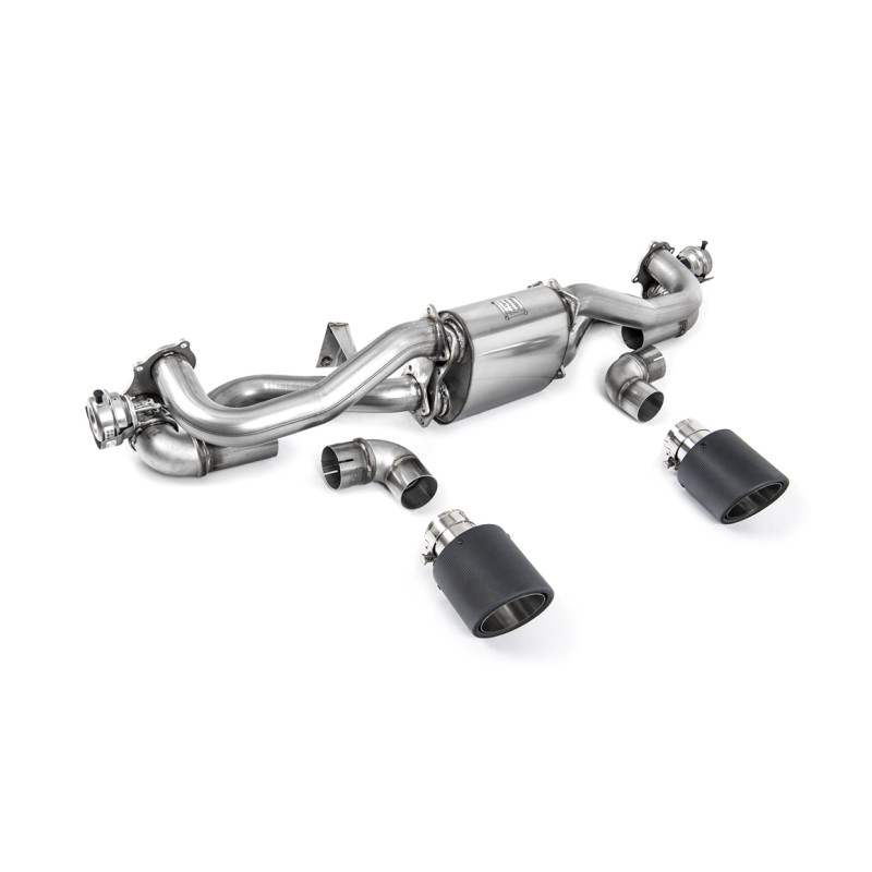 FAP Back Milltek Porsche Boxster 718, Cayman 718 - Conjunto con silenciador trasero - salidas Dual Jet-115 Carbono - Antes de 02