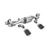 DPF Back Milltek Porsche Boxster 718, Cayman 718: Set with Rear Muffler, Dual Jet-115 Carbon Tips, Before 02/2020