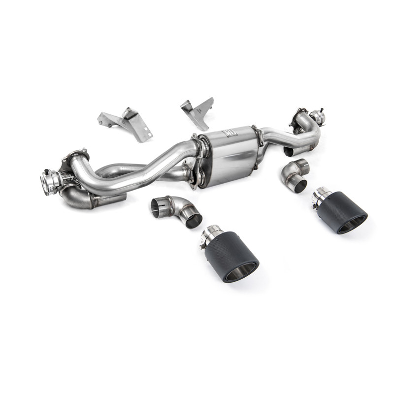 DPF-Back Milltek Porsche Boxster 718, Cayman 718 - Complete - Dual Jet-115 Carbon Tips - After 02/2020 - MT
