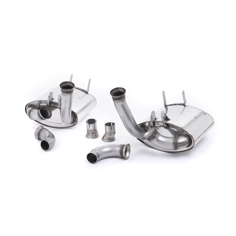 Endschalldämpfer Milltek Porsche 911 Type 997.1 Carrera und Carrera S 2004-2008 - Paar Endschalldämpfer hinten - Original-Endroh