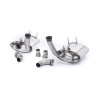 Silencieux arrière Milltek Porsche 911 Type 997.1 Carrera et Carrera S 2004-2008 - Paire de silencieux AR - sorties OEM