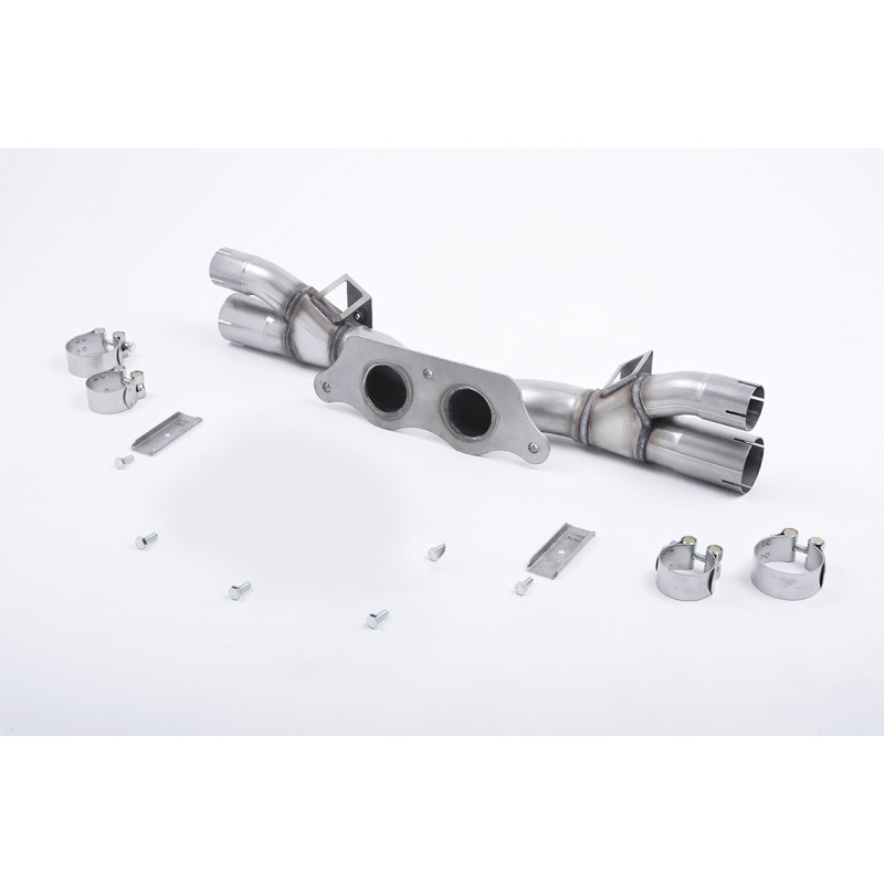 Milltek bypass muffler Porsche 911 Type 991.1, 911 Type 991.2 - Rear muffler replacement - OEM tips
