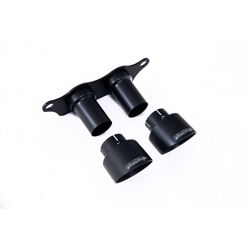 Colas de escape Milltek Porsche 911 Type 991.2 GT3 - GT3 RS 2018-2020 - Twin GT100 Cerakote Negro