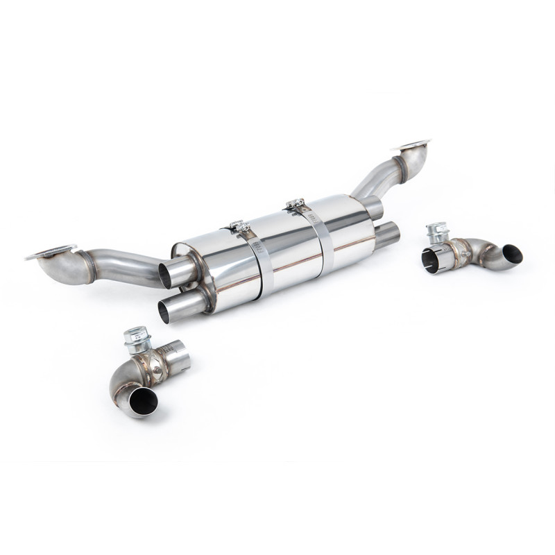 Milltek Rear Muffler Porsche 911 Type 991.1 Carrera 2S - 4S 3.8 400hp 2011-2015 - Pair of Rear Mufflers - OEM Tips