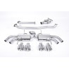 Milltek Cat-Back Exhaust Nissan GT-R R35 3.8 V6 Biturbo 2009-2015 - With Y Pipe Non-Resonated - Quad GT127 Titanium Tip