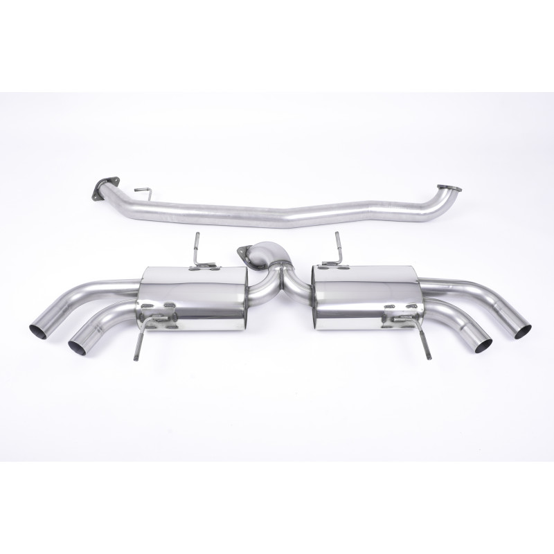 Catback Milltek Nissan GT-R R35 3.8 V6 Biturbo 2009-2015 - Homologué ECE - non résonné - sortie Quad GT127 Polies